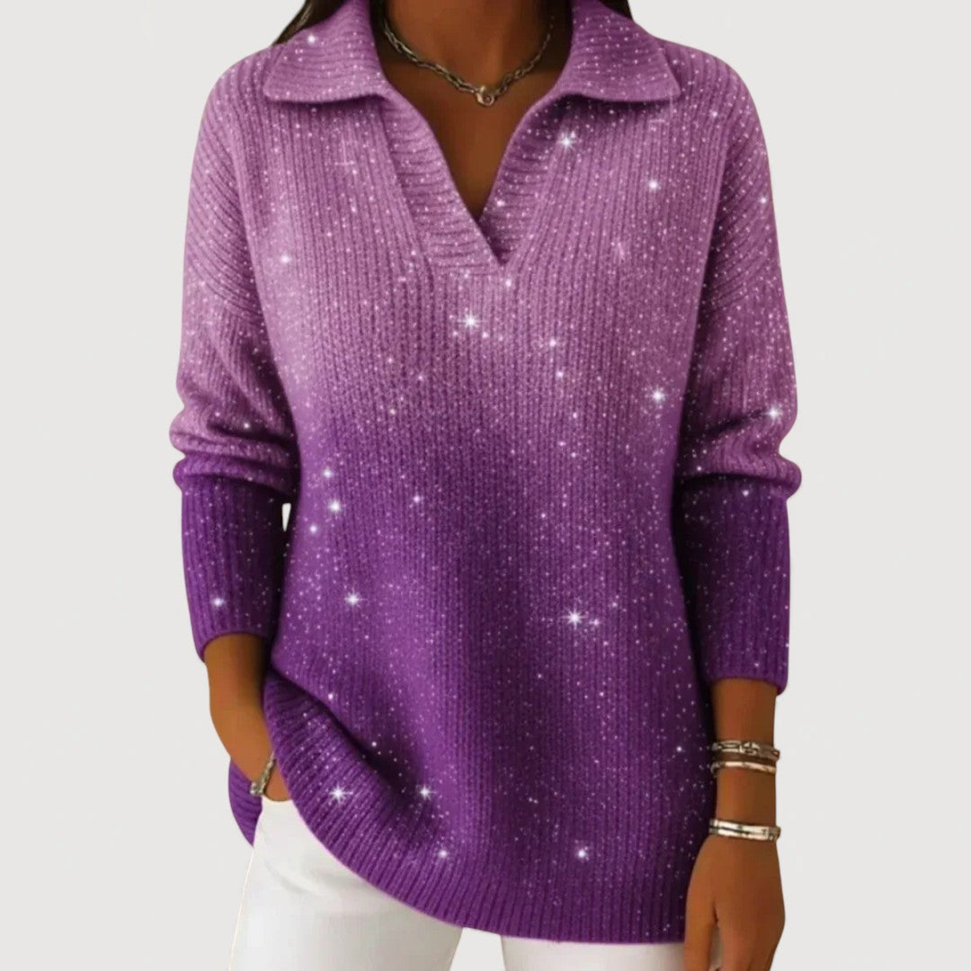 Eliravelle – Elegant and Casual Sequined Knit Sweater