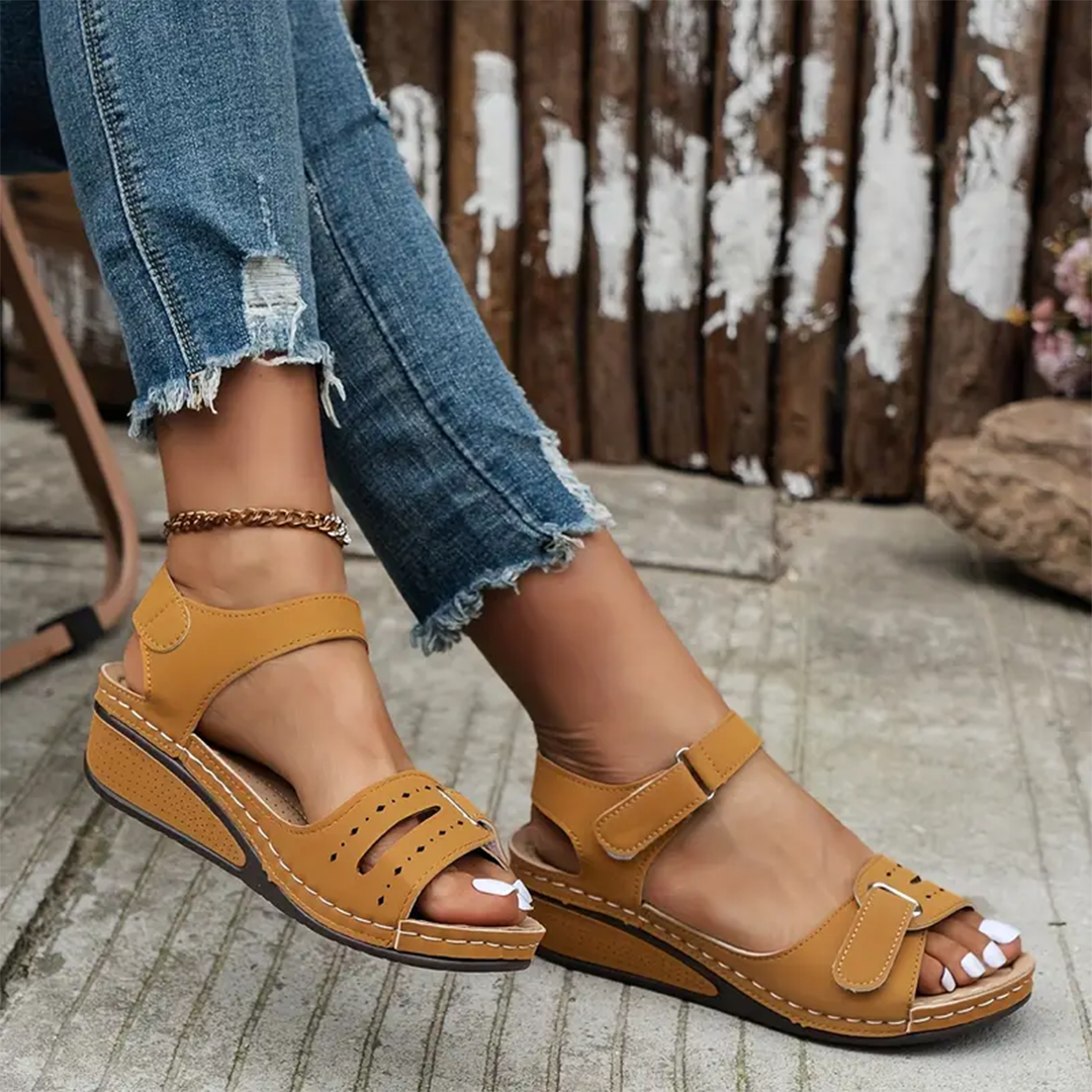Nolwenn™ - Comfortable and Elegant Sport Wedge Sandals