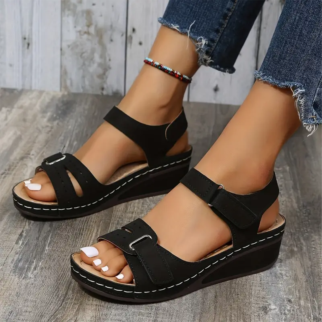 Nolwenn™ - Comfortable and Elegant Sport Wedge Sandals
