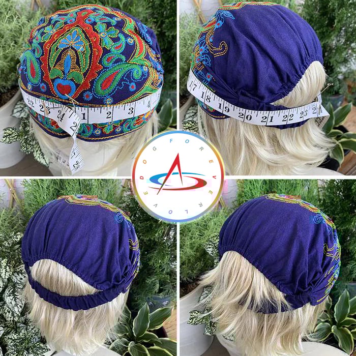 Ravelle - Hand-embroidered bandanas and caps with colorful designs