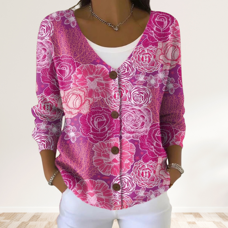 Eliavelle - Pull Hiver Doux avec Col en V Élégant