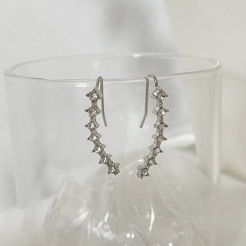 Océane - Boucles d'oreilles sept étoiles scintillantes