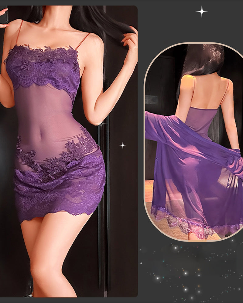 Lunessalora - Elegant Lace Night Set