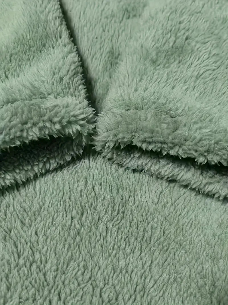 Patrice - Colorful Heart Fleece Sweatshirt with Pockets