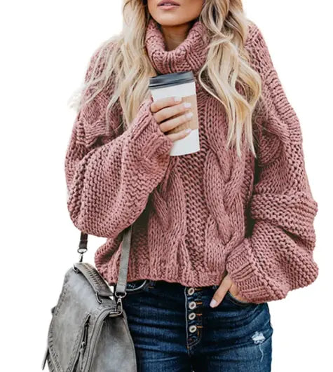 Clemence Luce - Pull Femme à Col Montant Style et Chaleur