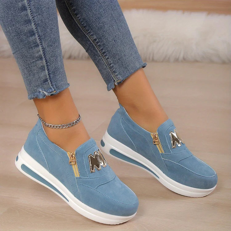Nella - Chaussures Orthopédiques Confortables avec Plateforme Casual Slip-on pour Femme