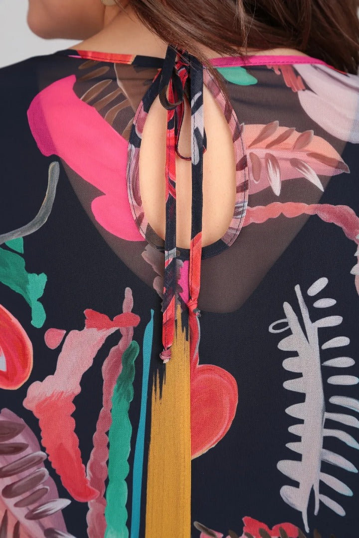 Brisette - Robe Midi Fleurie Élégance Moderne