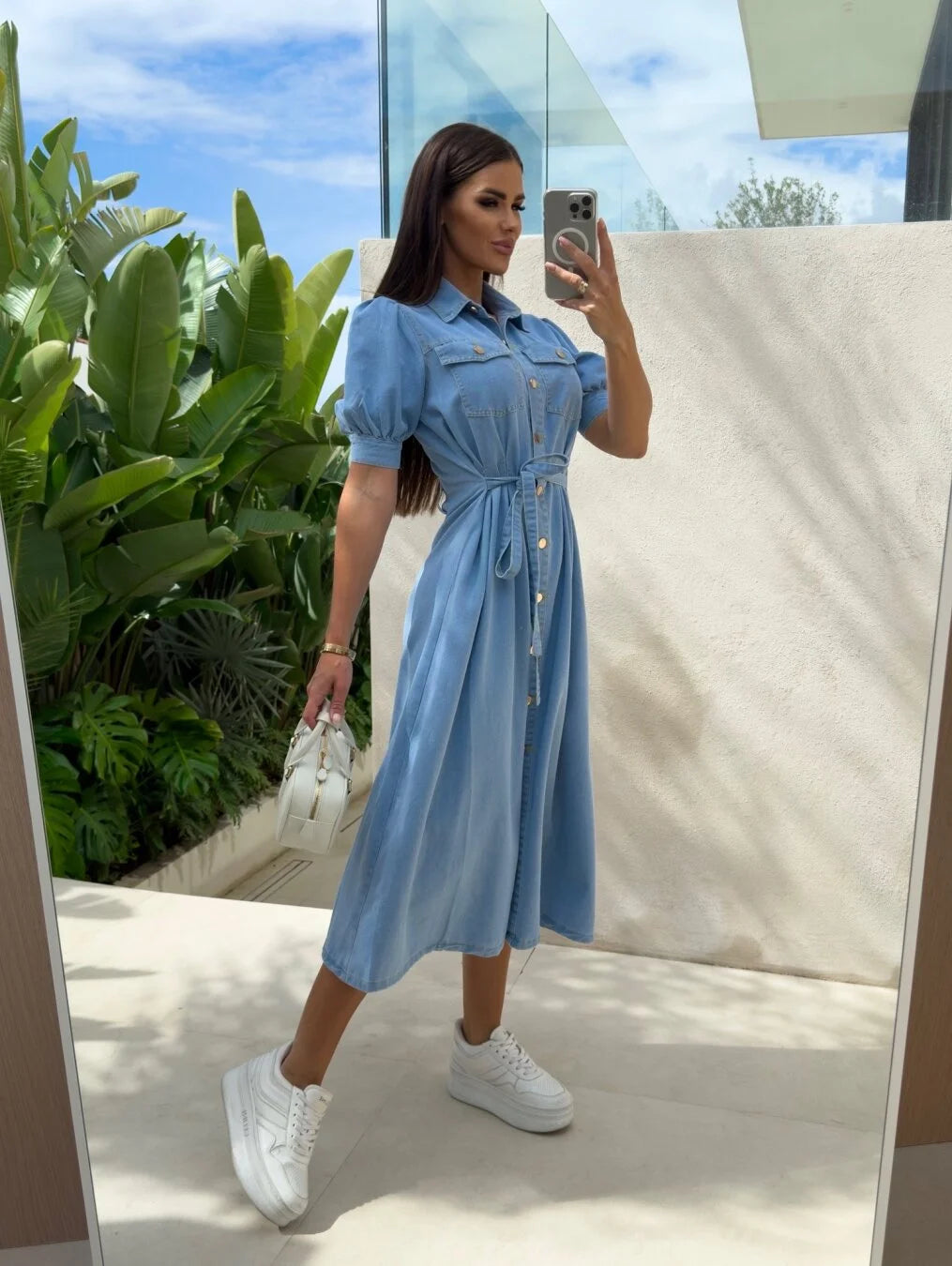 Daphne - Sunshine Denim Dress