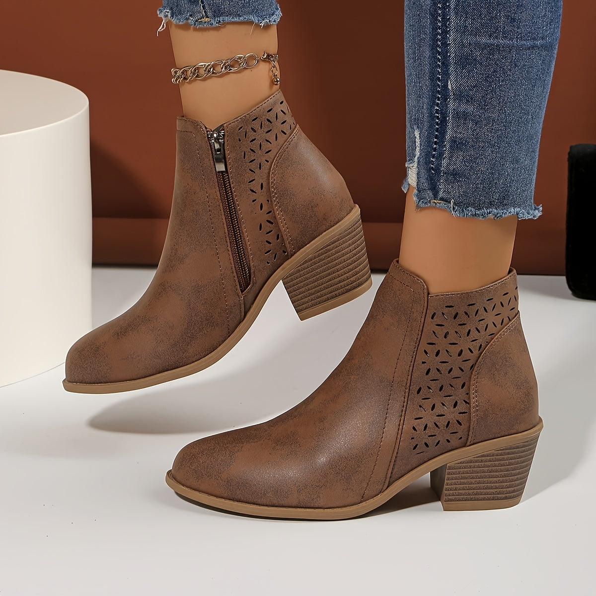 Cyenna - Bottines Confort Femme au Style Élégant