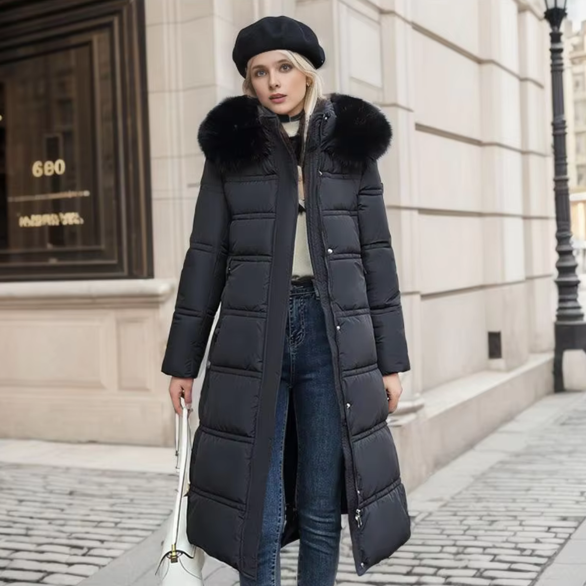 Jorène - Long Down Jacket Elegance and Warmth
