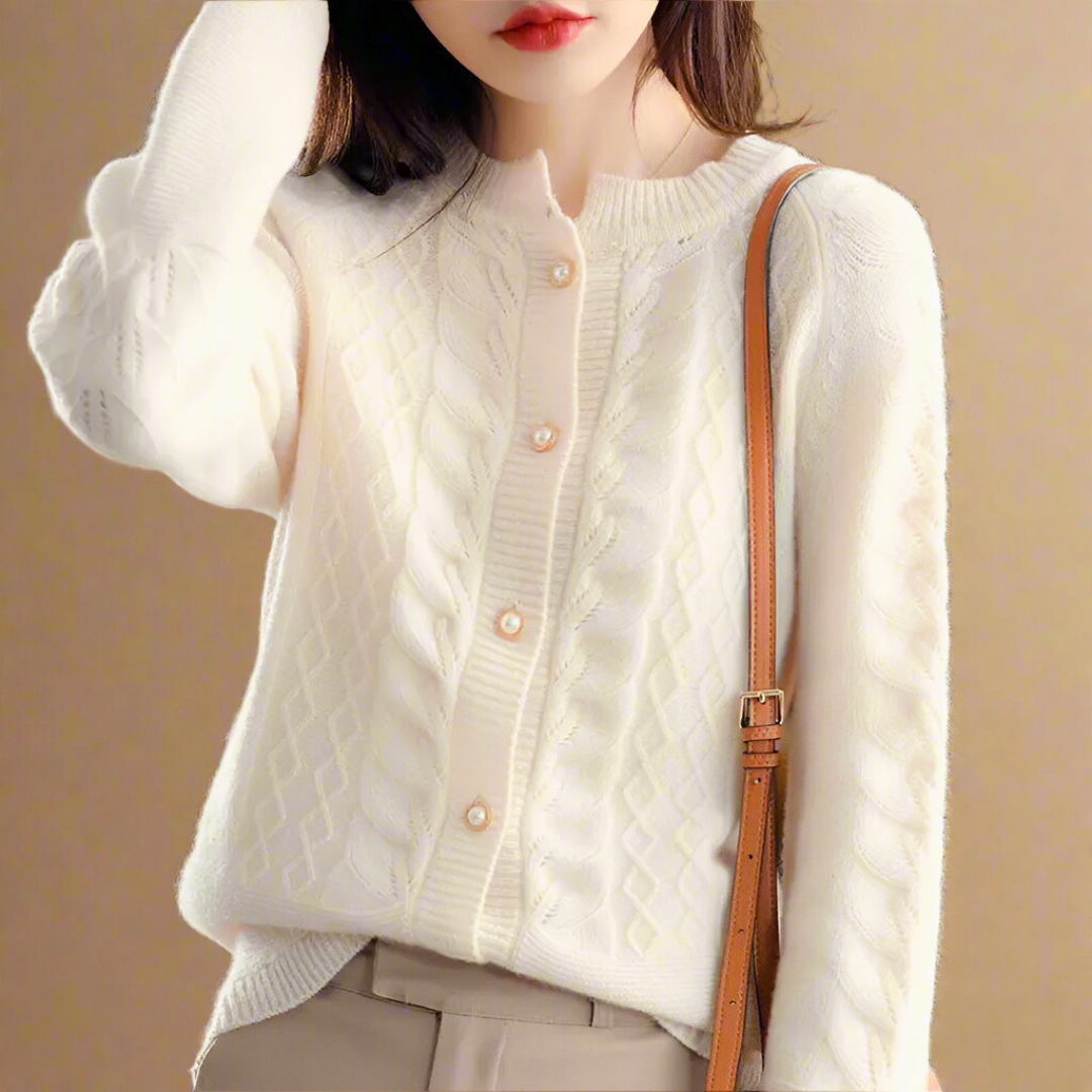 Alexandrine - Women's Round Neck Wool Vest