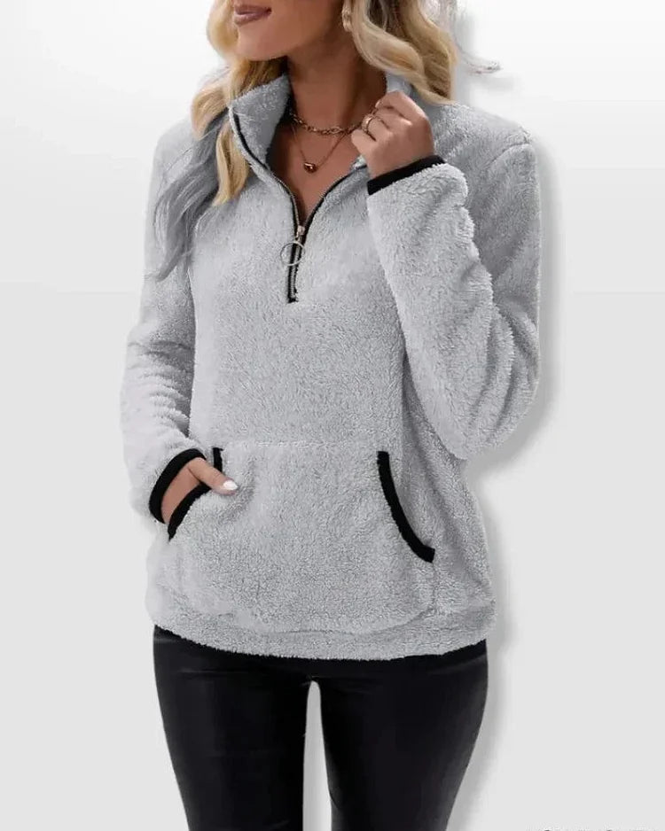 Bénédicte - Pull Sherpa Doux et Confortable