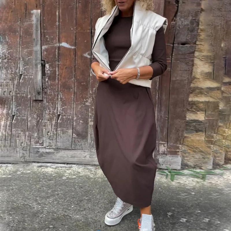 Selindrae - Robe femme avec poche élégante