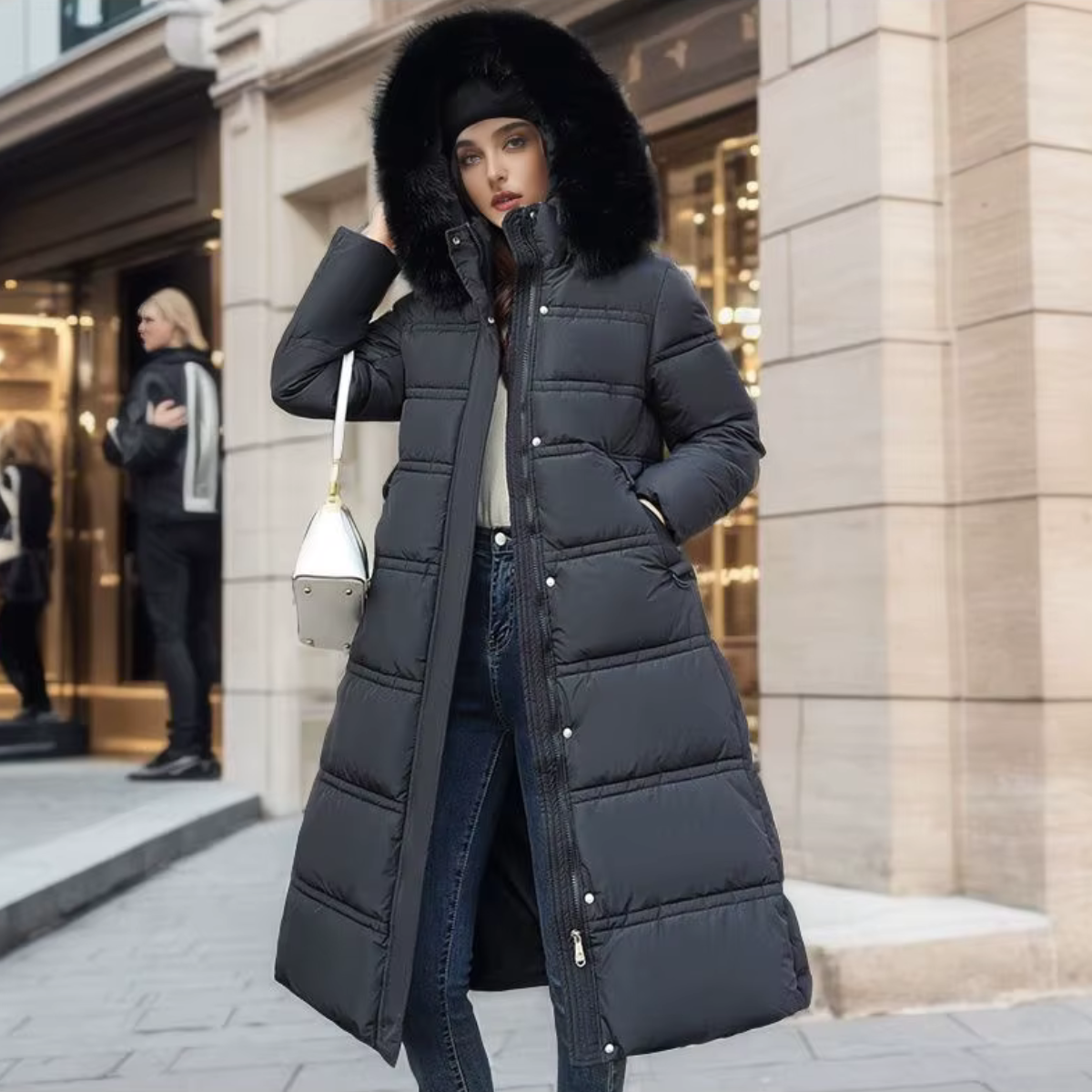Jorène - Long Down Jacket Elegance and Warmth