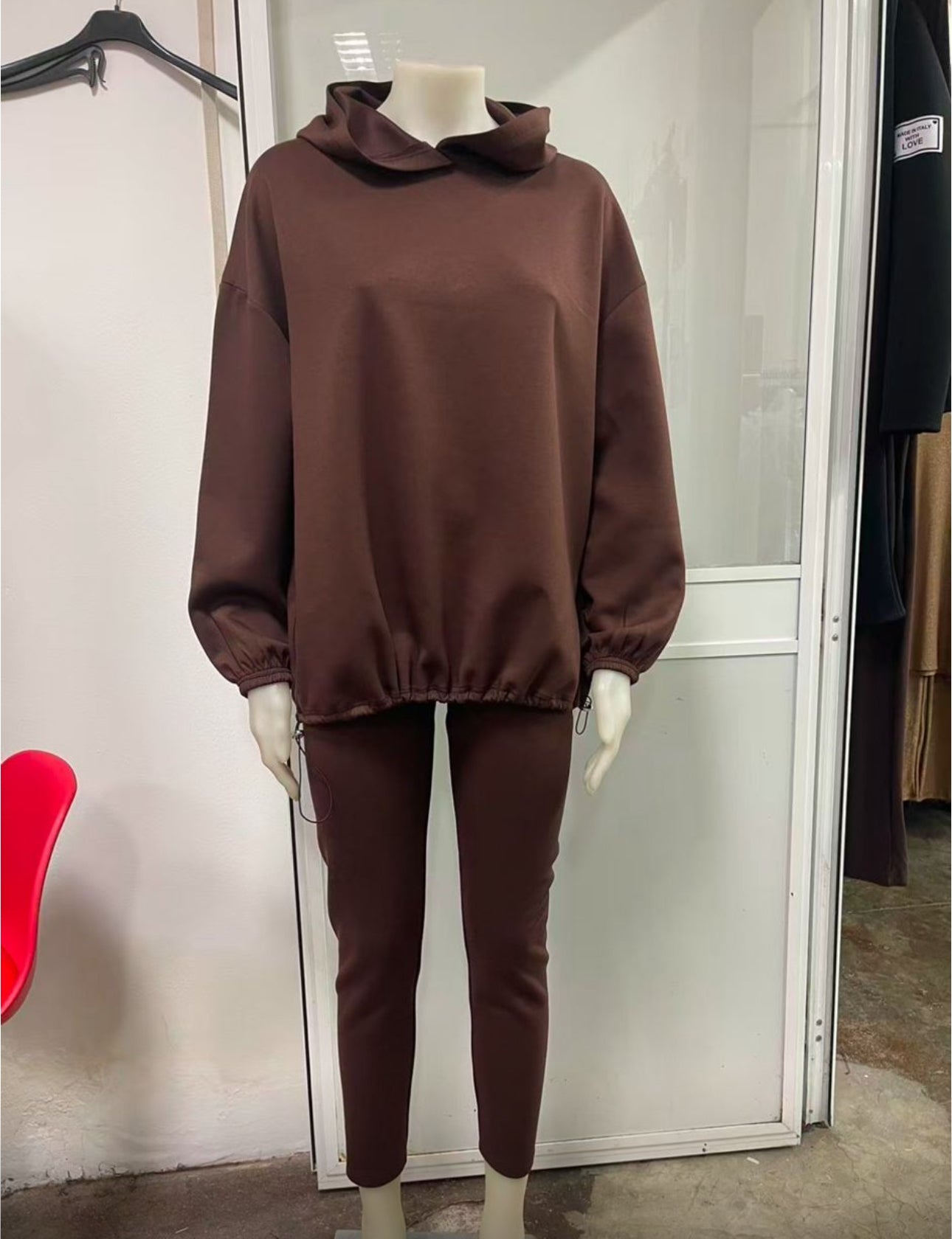 Quenlira - Ensemble Moderne Deux Pièces En Tissu Doux