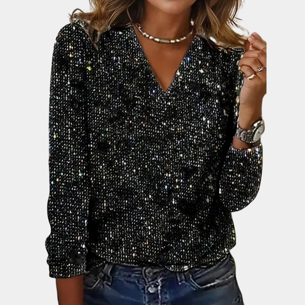 Irene - Women's Sequin Top