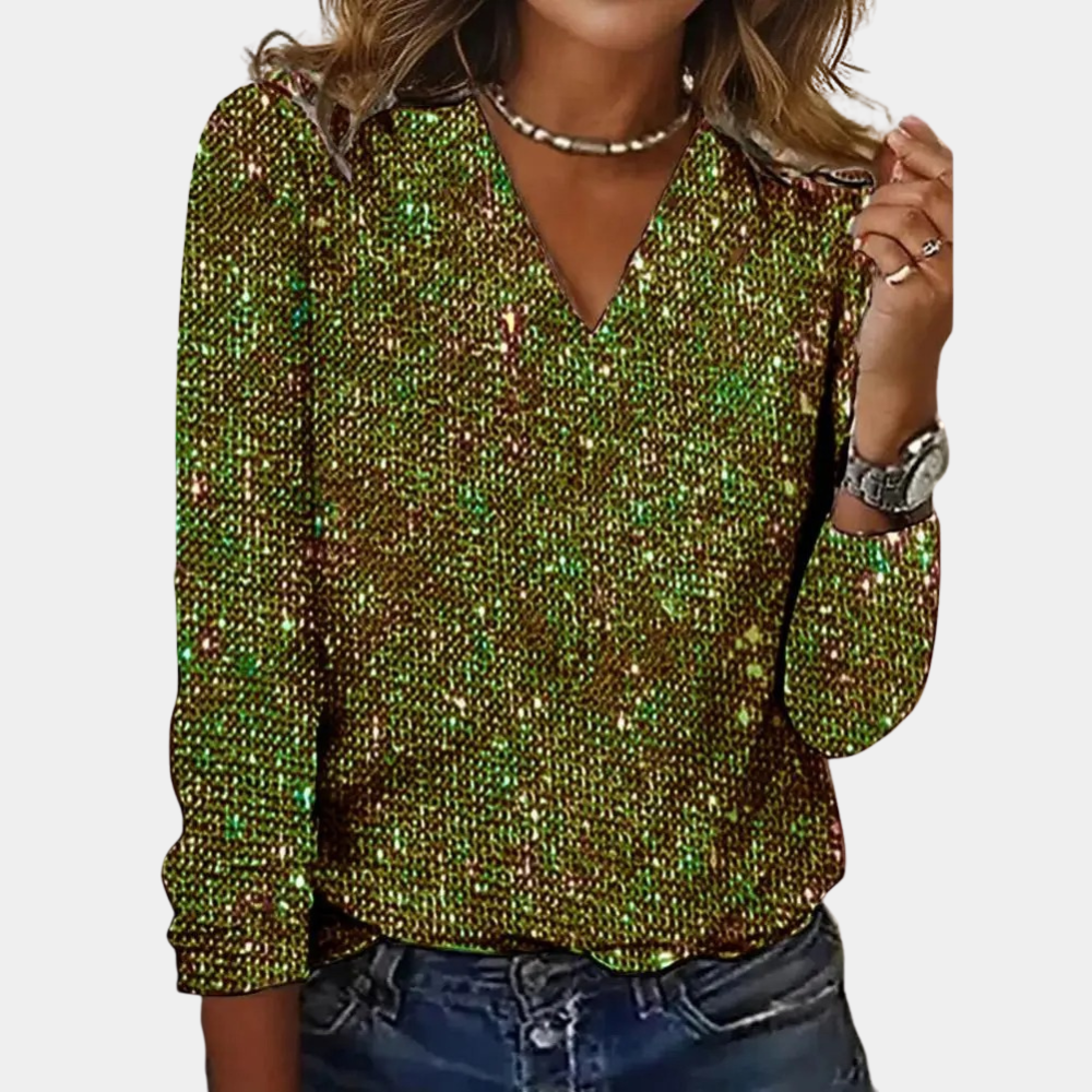Irene - Women's Sequin Top