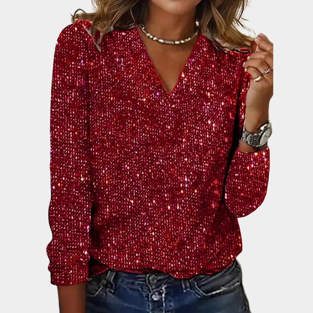 Irene - Women's Sequin Top