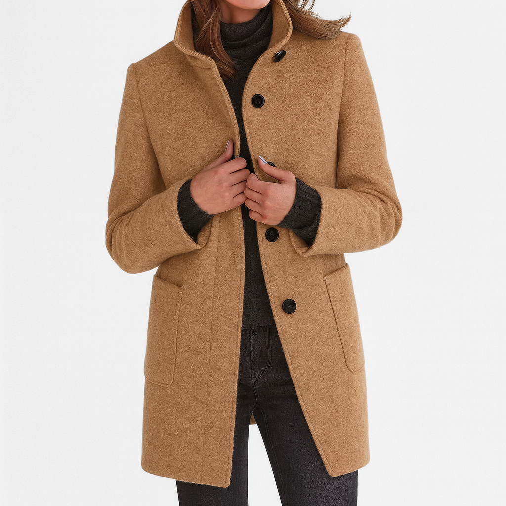 Marionne - Women's jacket with stand-up collar for an elegant and functional style