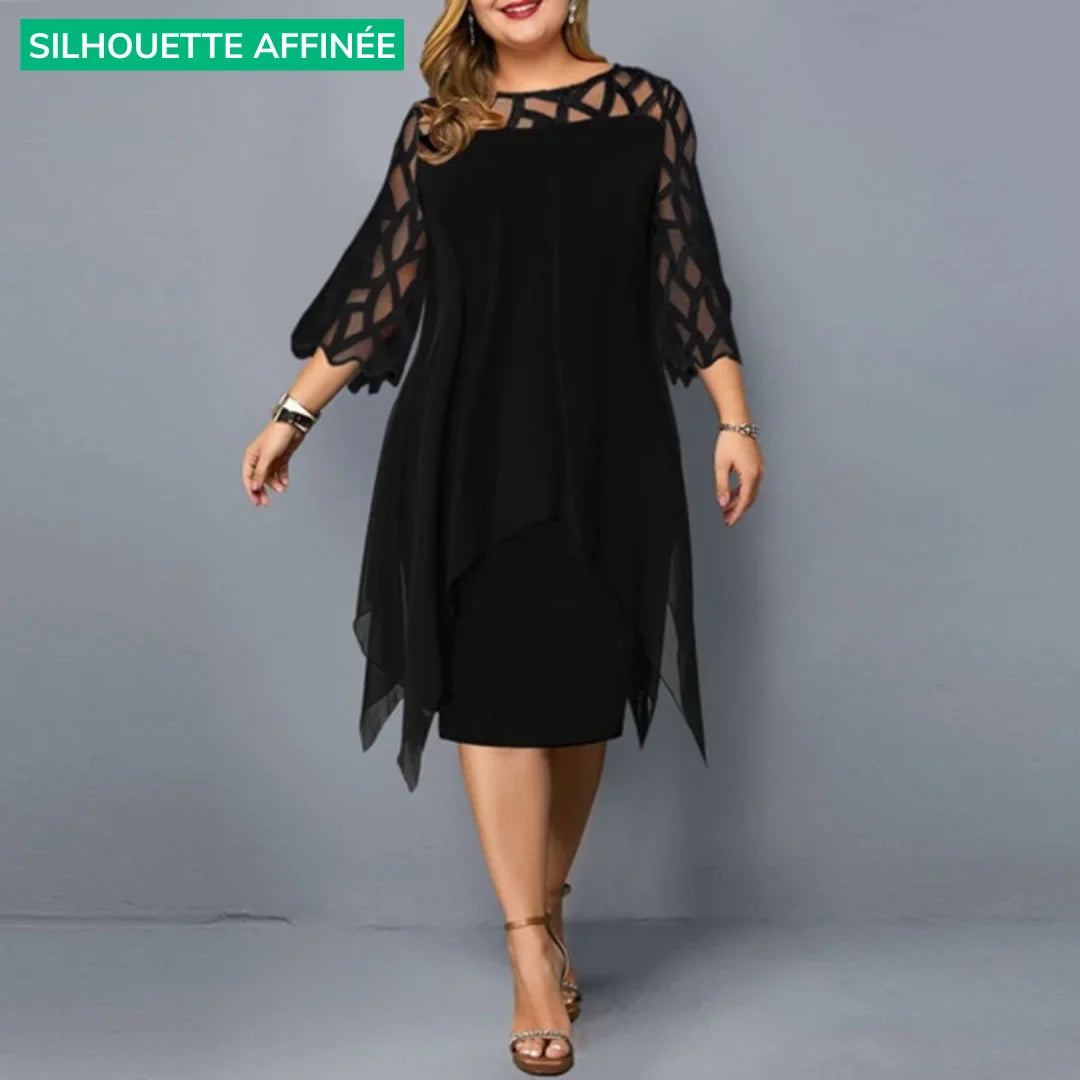 Laurienne - Robe Midi Fluide Grande Taille