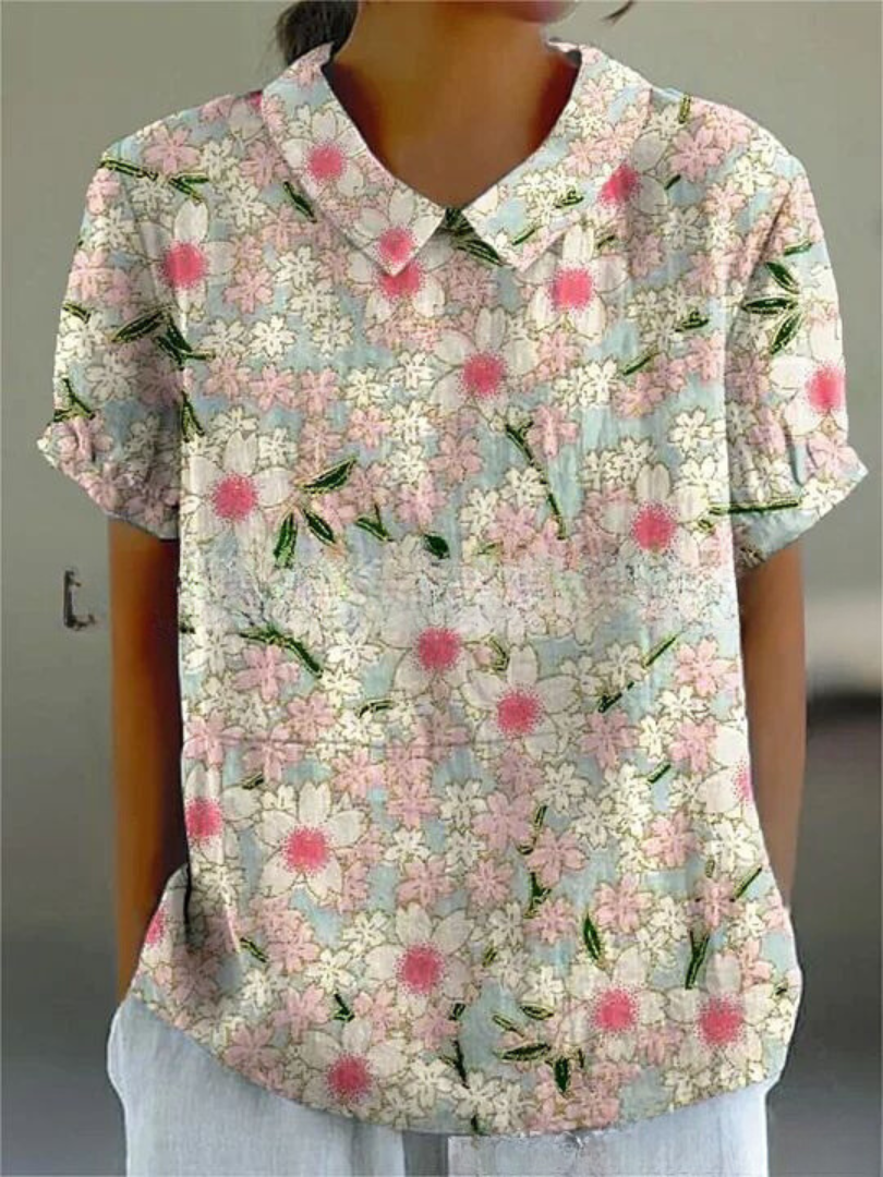 Ombeline - Elegant Floral Shirt