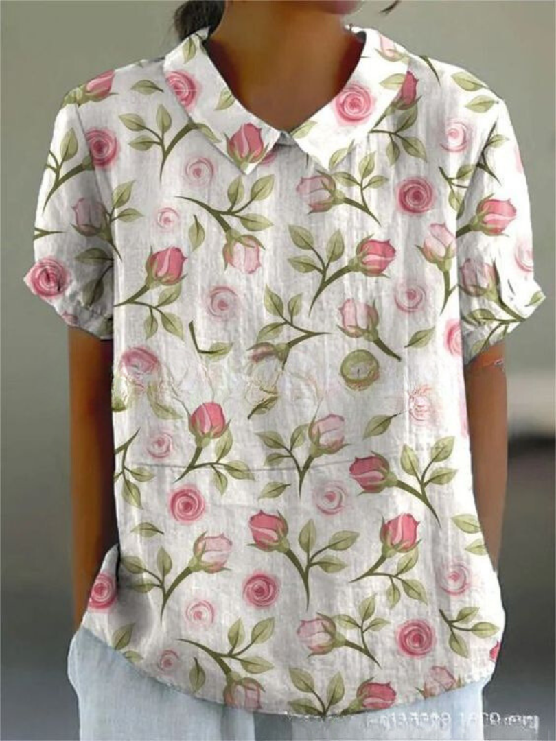 Ombeline - Elegant Floral Shirt