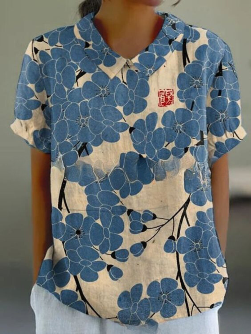 Ombeline - Elegant Floral Shirt