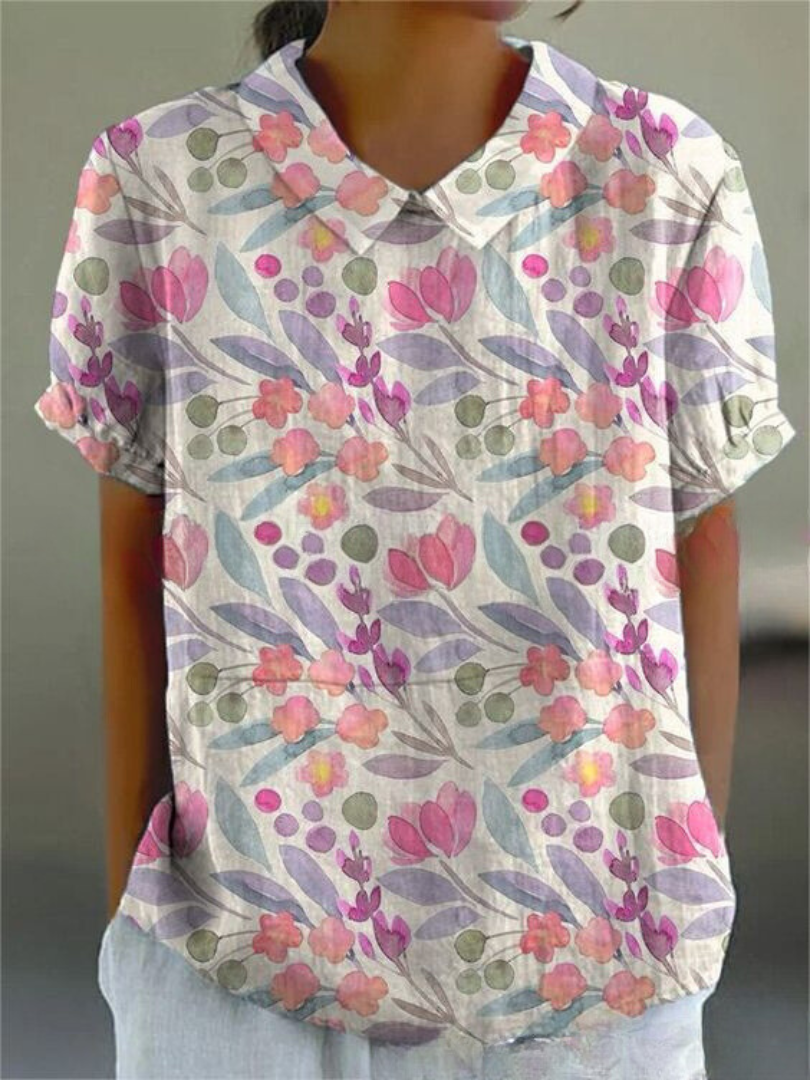 Ombeline - Elegant Floral Shirt