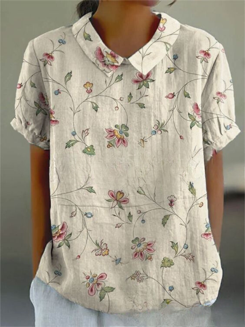 Ombeline - Elegant Floral Shirt