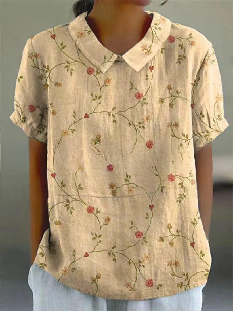 Ombeline - Elegant Floral Shirt