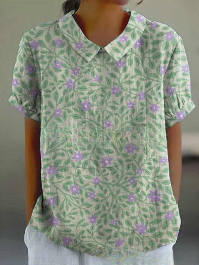 Ombeline - Elegant Floral Shirt