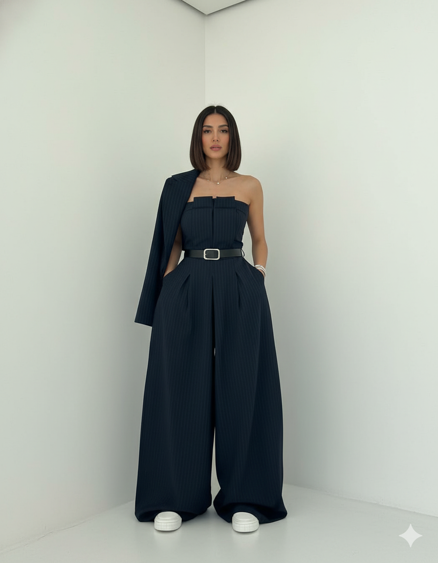 Cyravine - Ensemble Femme Bustier et Veste Style Élégant et Tendance