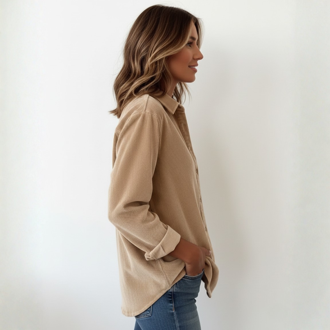 Elivianne - A corduroy shirt that works wonderfully