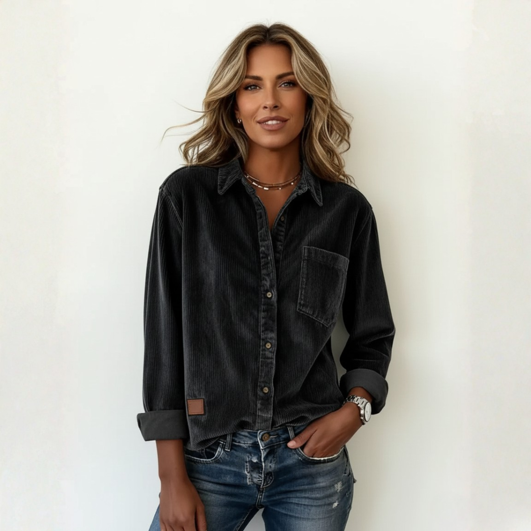 Elivianne - A corduroy shirt that works wonderfully