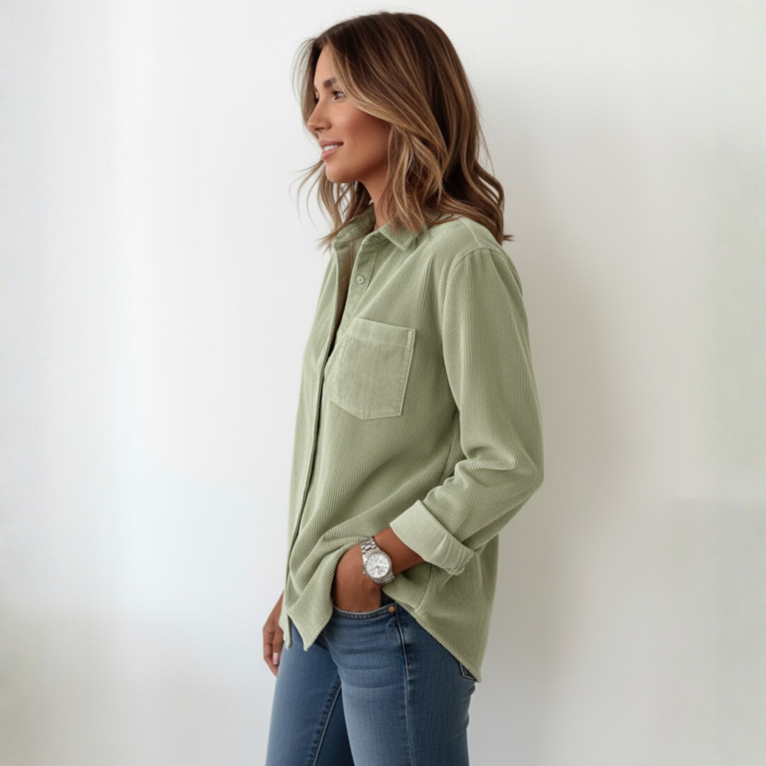 Elivianne - A corduroy shirt that works wonderfully