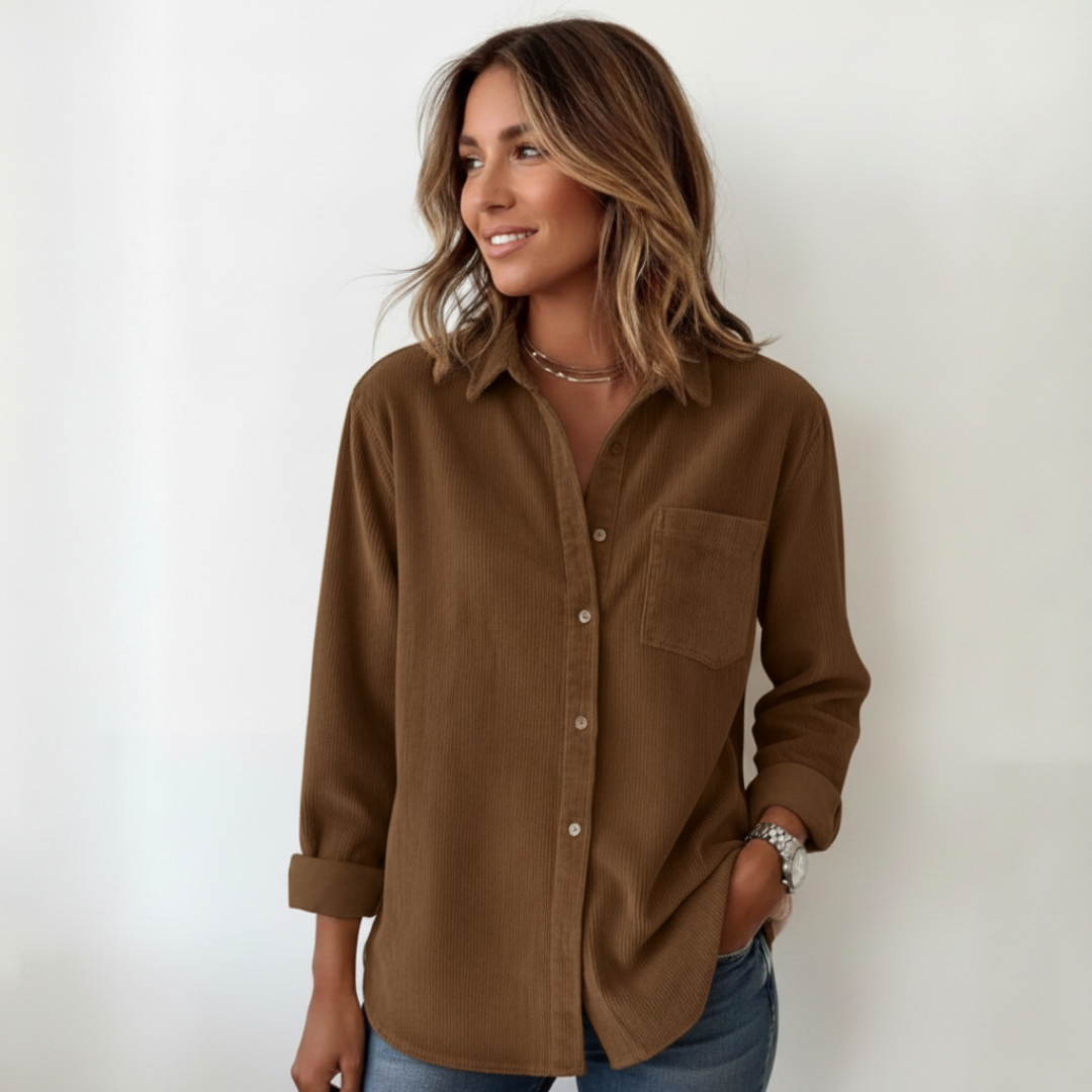 Elivianne - A corduroy shirt that works wonderfully