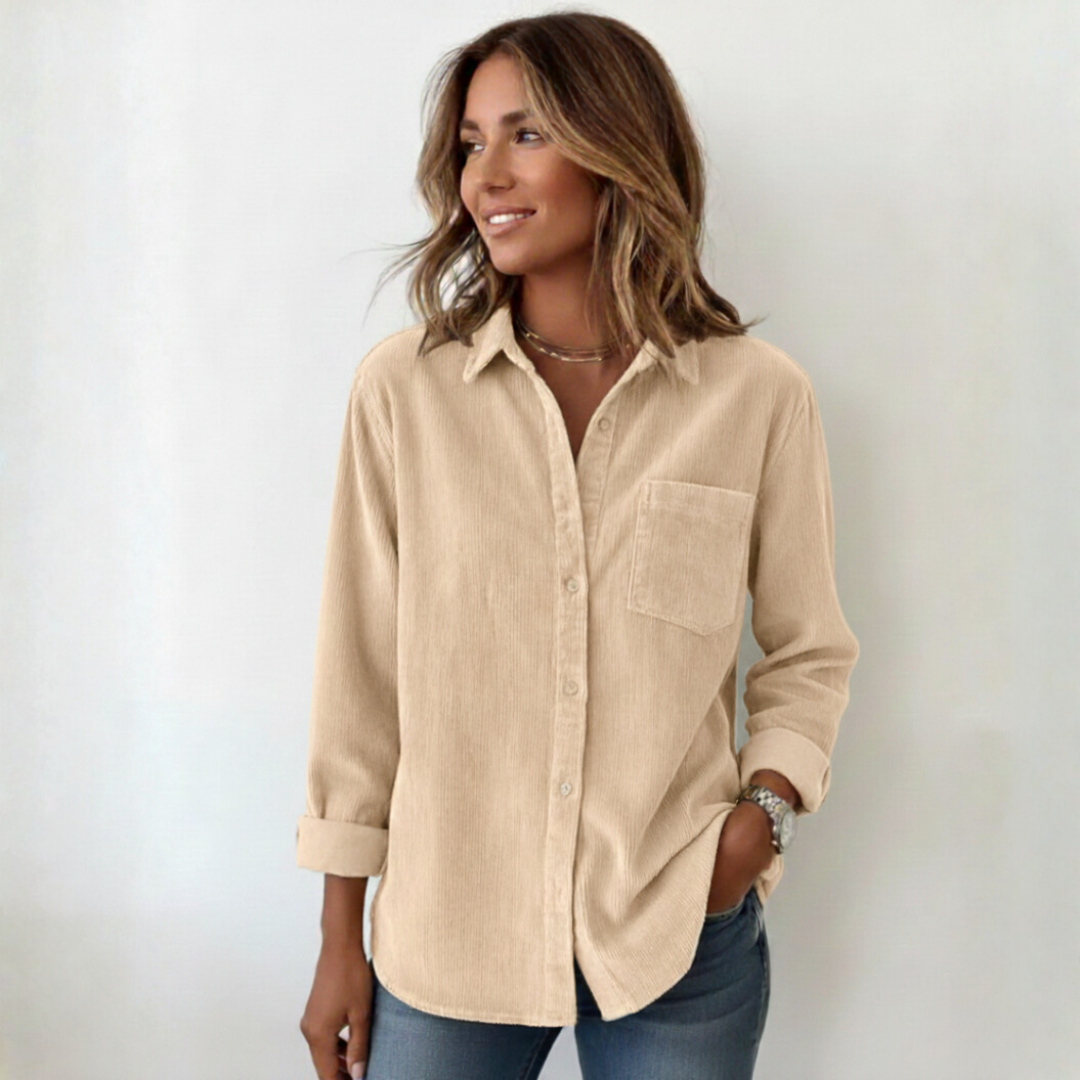 Elivianne - A corduroy shirt that works wonderfully