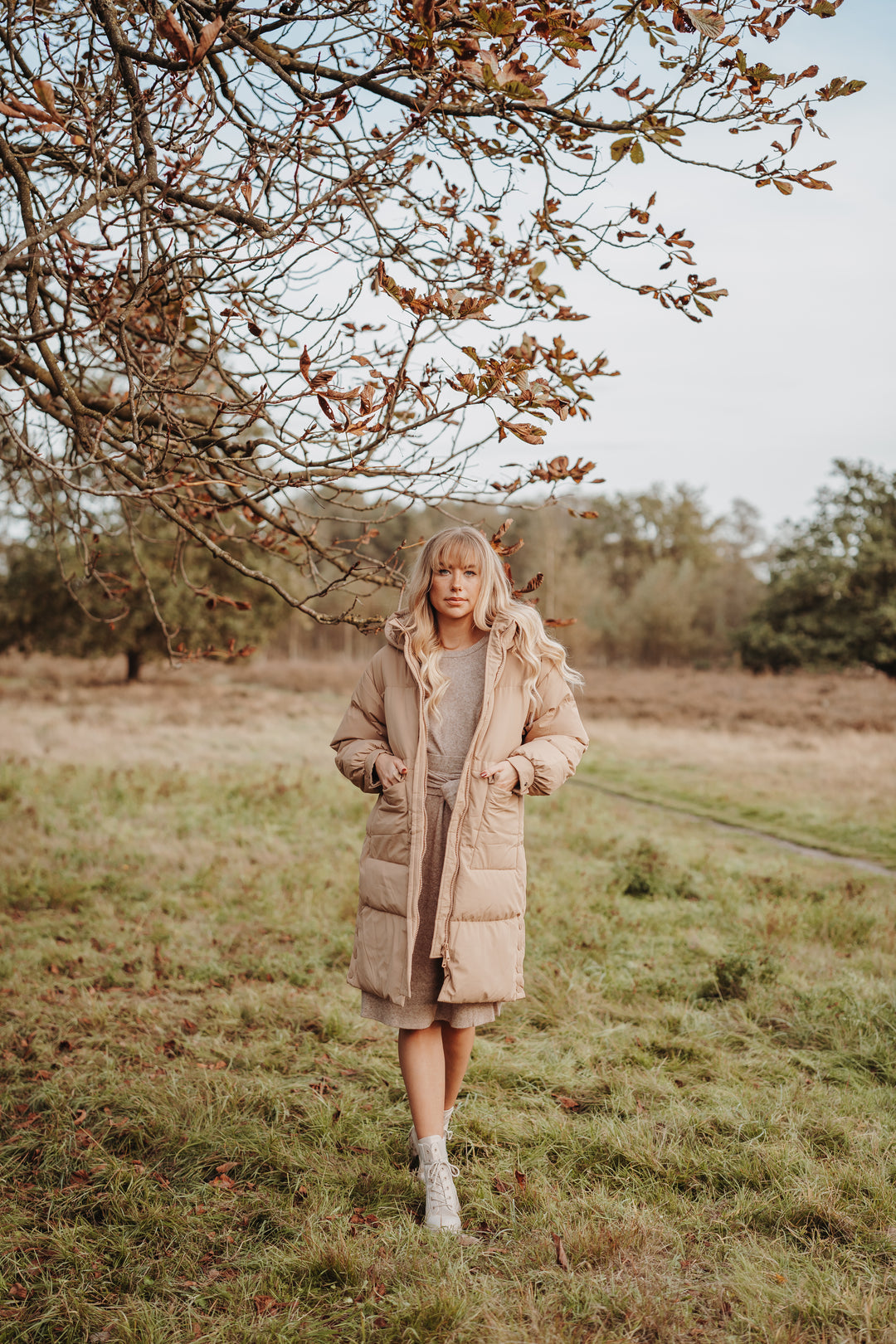 Lonneke - Manteau Long Femme Duvet avec Capuchon