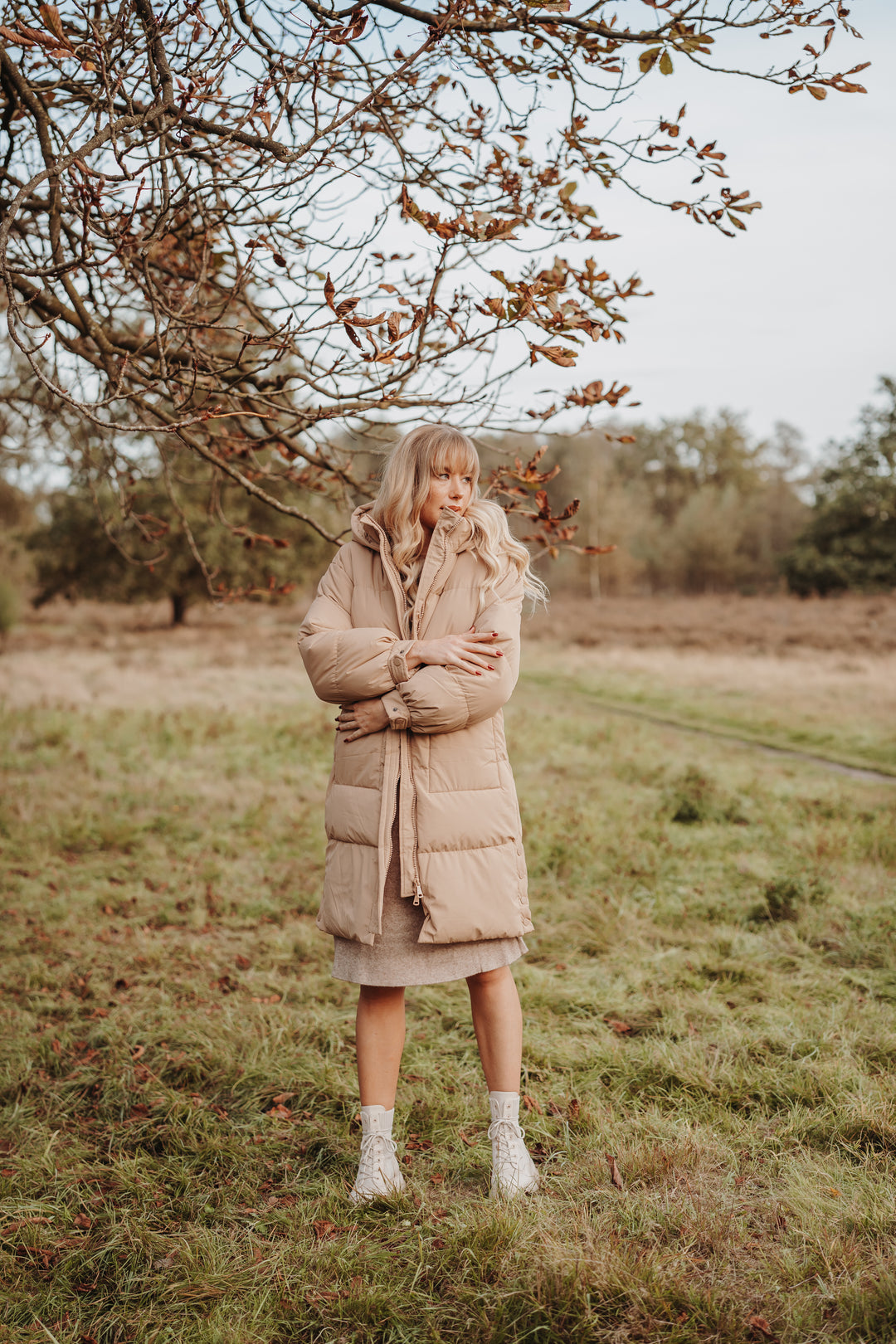 Lonneke - Manteau Long Femme Duvet avec Capuchon