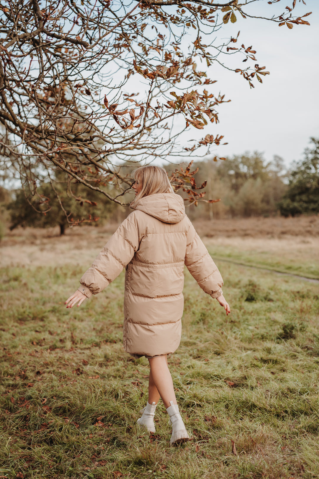 Lonneke - Manteau Long Femme Duvet avec Capuchon