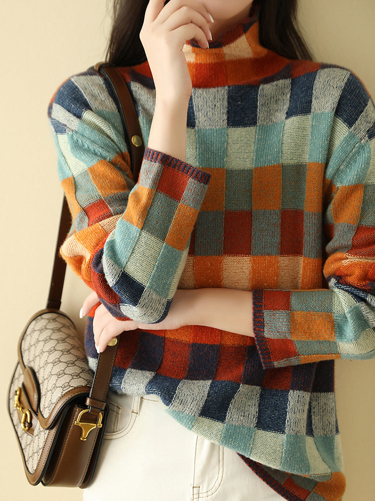 Hodierna - Pull Hiver Femme Géométrique