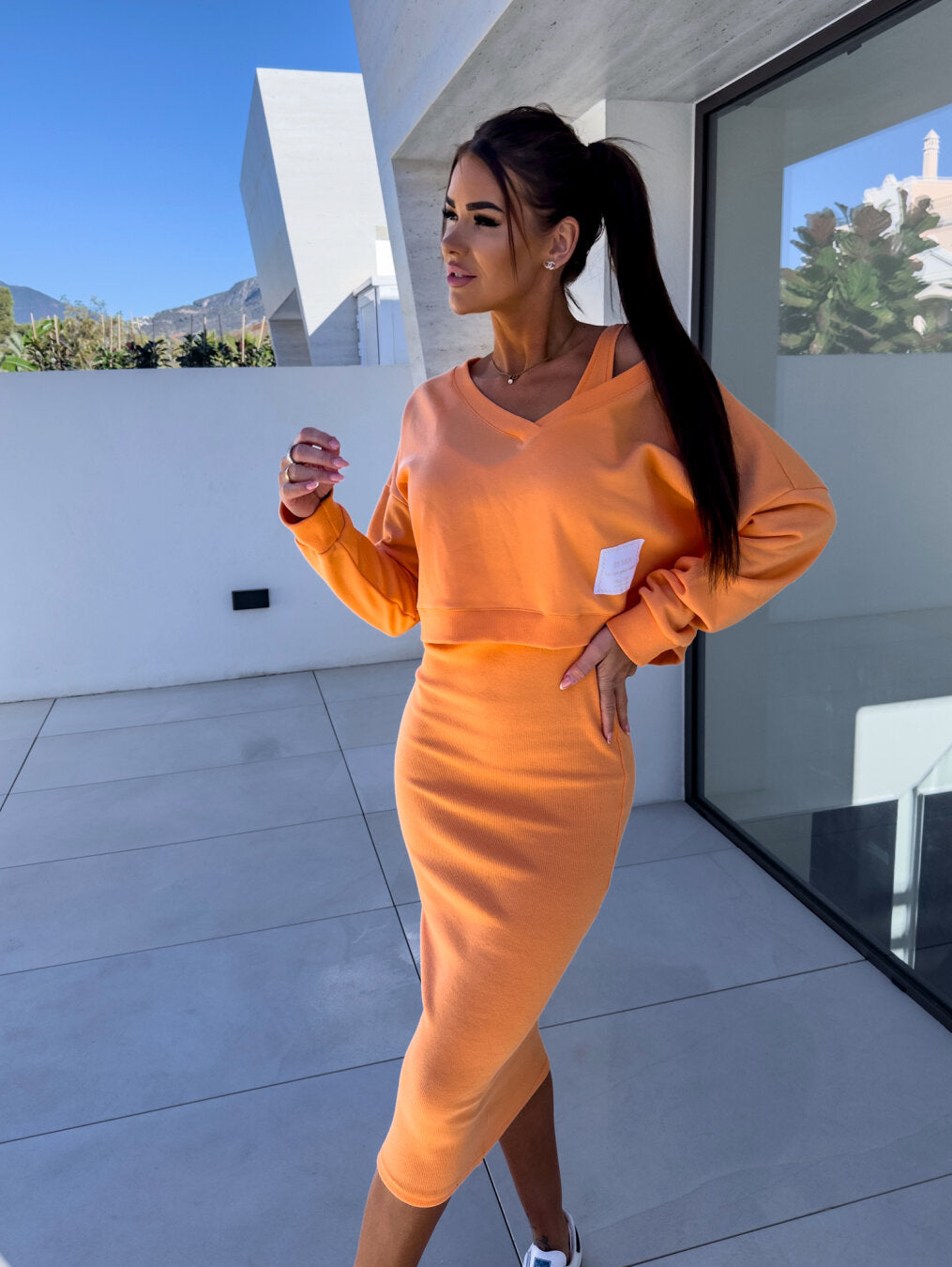 Alexis - Ensemble robe sweat décontractée