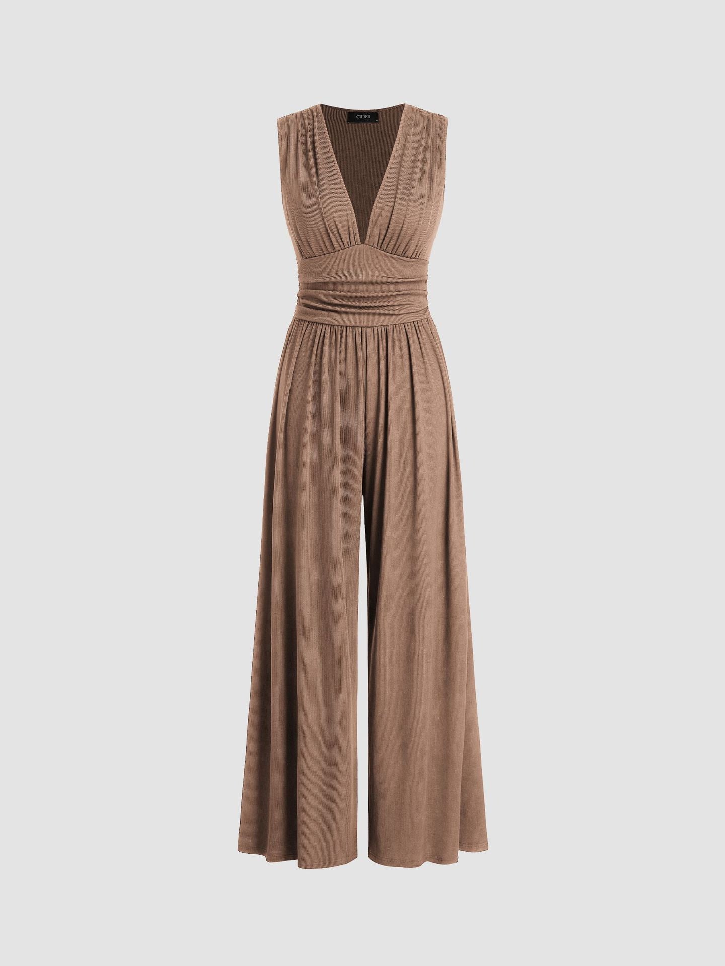 Selenae - Chic sleeveless wide-leg jumpsuit