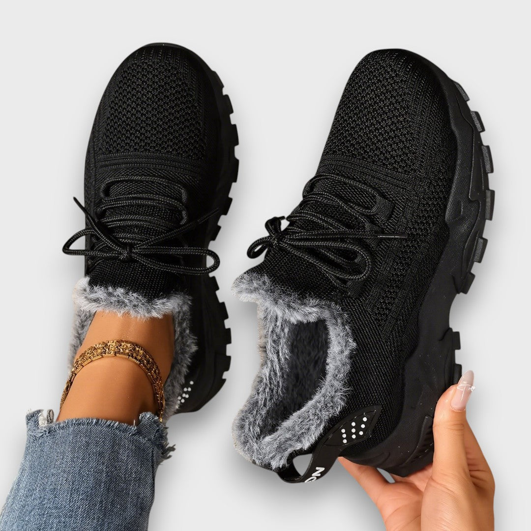 Jorivienne - Baskets d’Hiver Chaudes à Lacets Confort Plus