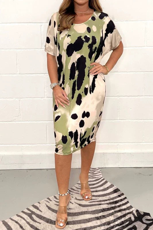 Louisa - Loose Casual Leopard Print Dress