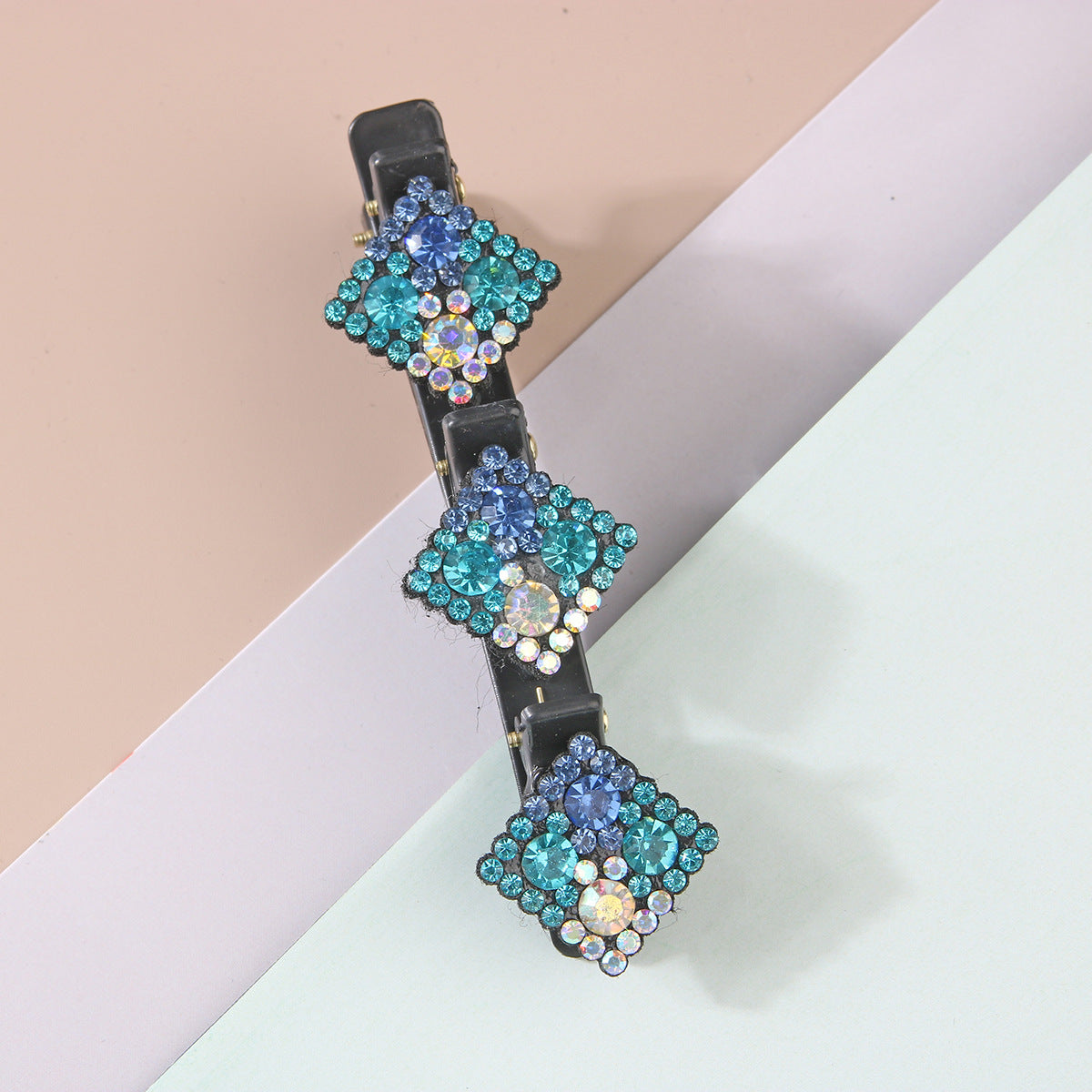 Kalinorae - Épingles à Cheveux Cristal Carré – Lot de 4