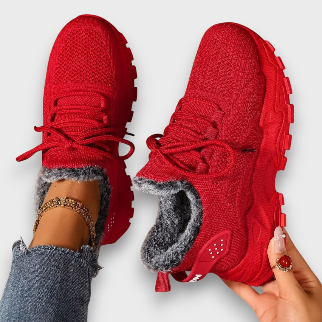 Jorivienne - Baskets d’Hiver Chaudes à Lacets Confort Plus