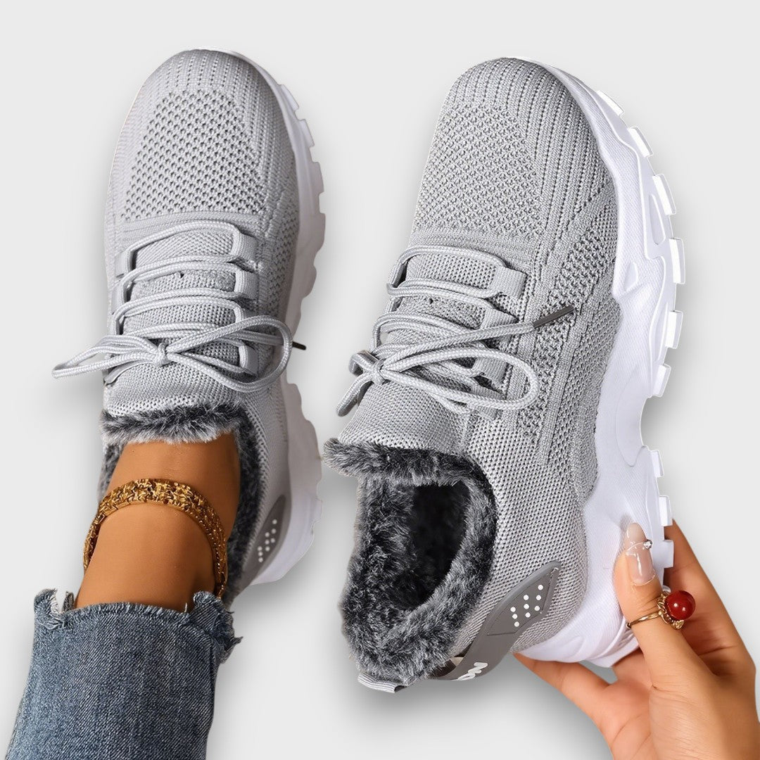 Jorivienne - Baskets d’Hiver Chaudes à Lacets Confort Plus