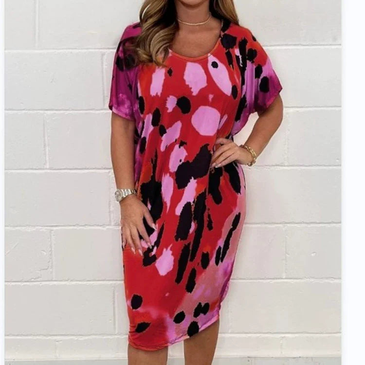 Louisa - Loose Casual Leopard Print Dress
