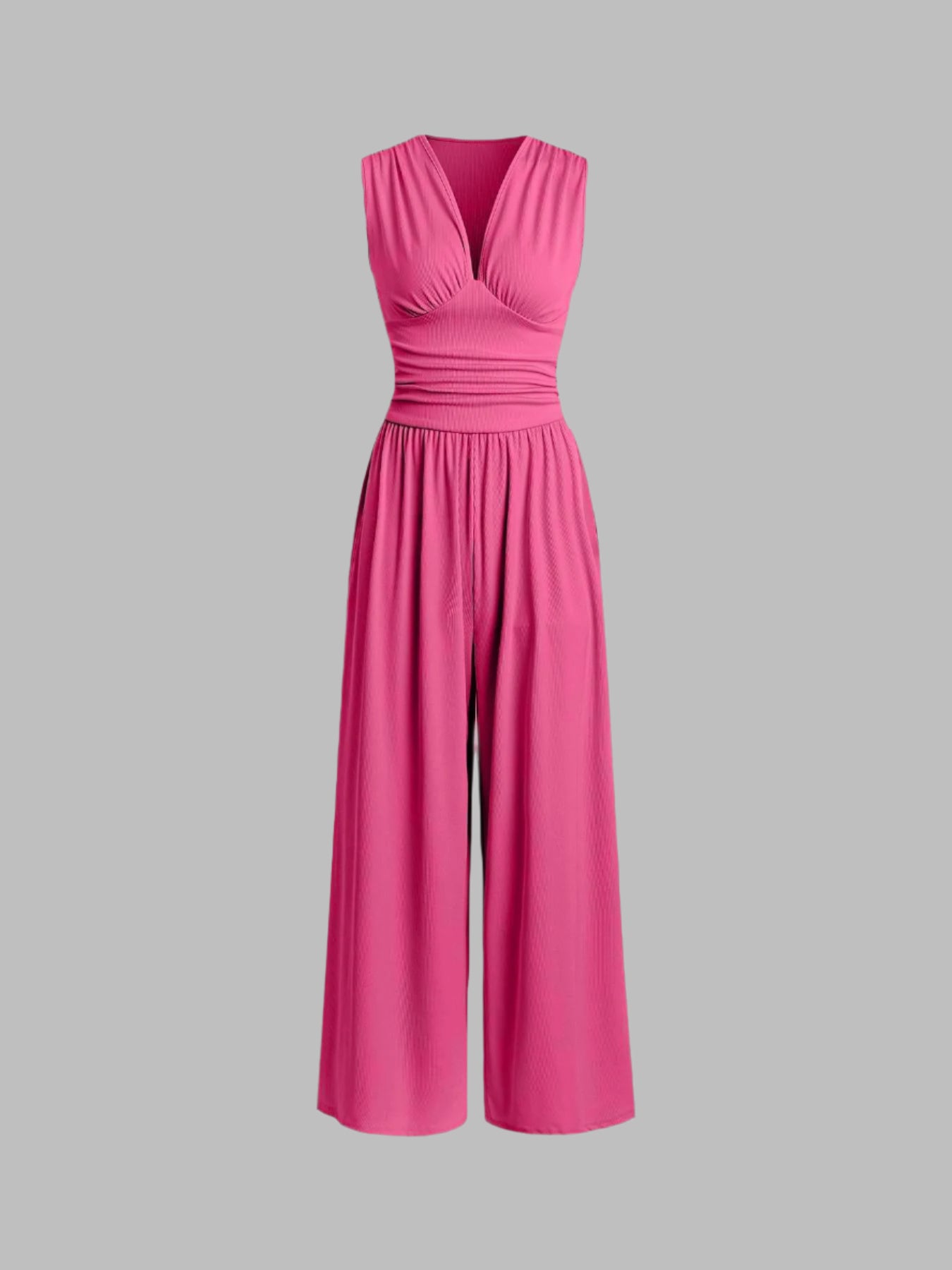 Selenae - Chic sleeveless wide-leg jumpsuit